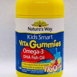 Kẹo dẻo bổ sung Omega 3 và Dầu cá Kids Smart Omega-3+Fish Oil 60 Gummies 6 keo deo bo sung omega 3 va dau ca kids smart omega 3fish oil 60 gummies knb