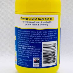Kẹo dẻo bổ sung Omega 3 và Dầu cá Kids Smart Omega-3+Fish Oil 60 Gummies 8 keo deo bo sung omega 3 va dau ca kids smart omega 3fish oil 60 gummies knc