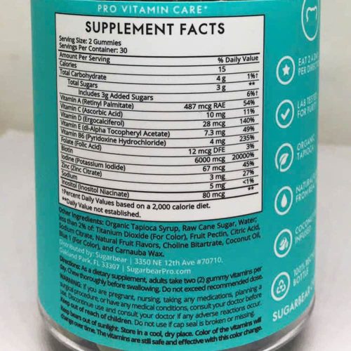 Kẹo dẻo kích thích mọc tóc Sugarbear Hair Vitamins 60 Gummies 21 keo deo kich thich moc toc sugarbearhair hair vitamin gummies 60 vien 281124 kh