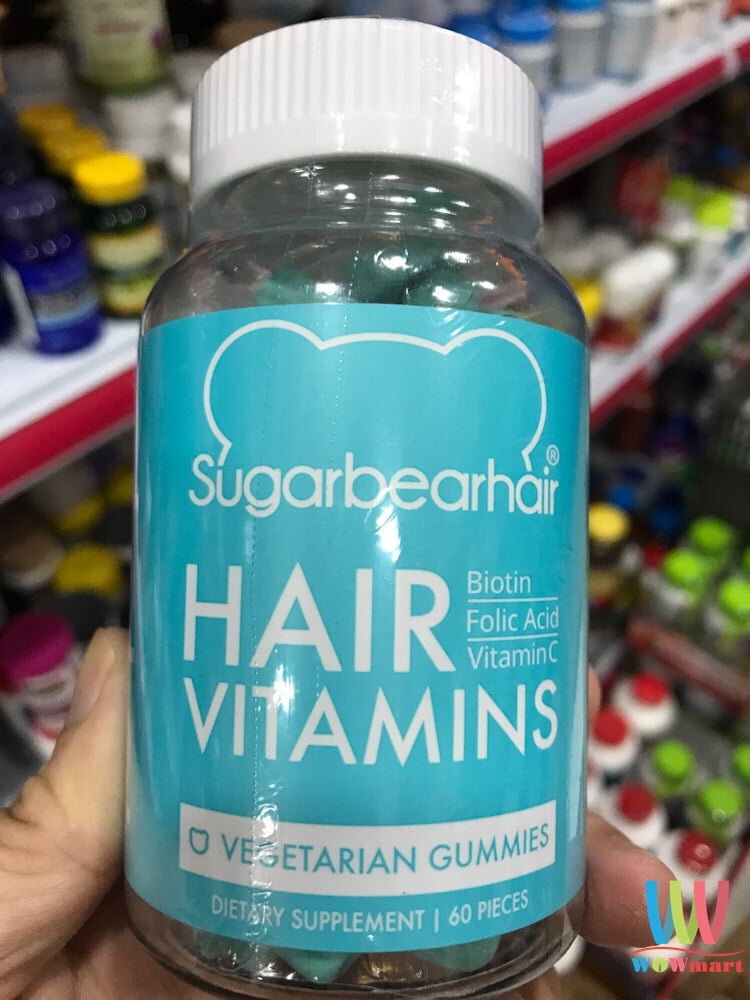 Kẹo dẻo kích thích mọc tóc Sugarbearhair Hair Vitamin Gummies 60 viên –  Wowmart VN | 100% hàng ngoại nhập