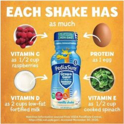 Sữa Pediasure nước hương Vani Pediasure Grow & Gain Vanilla Thùng 24 chai 15 sua nuoc pediasure grow and gain 237ml thung 24 chai knc