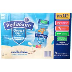 Sữa Pediasure nước hương Vani Pediasure Grow & Gain Vanilla Thùng 24 chai 13 sua nuoc pediasure grow and gain 237ml thung 24 chai knh