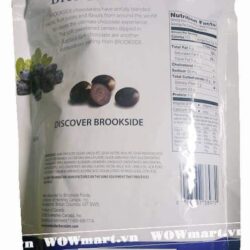 Kẹo chocolate đen Brookside nhân quả Việt quất Acai & Blueberry 907g 6 Thành phần của kẹo chocolate Acai & Blueberry