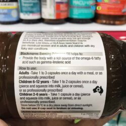 Tinh dầu hoa anh thảo Blackmores Evening Primrose Oil 190 viên 18 tinh dau hoa anh thao blackmores nutritional oil evening primrose oil 190 vien 2