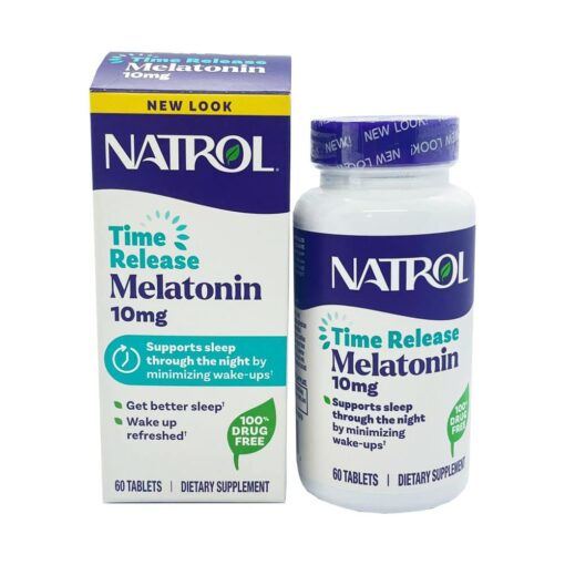 Viên uống giúp ngủ ngon Natrol Melatonin 10mg 60 viên