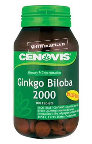 Giới thiệu sản phẩm Cenovis Gingo Biloba 2000mg