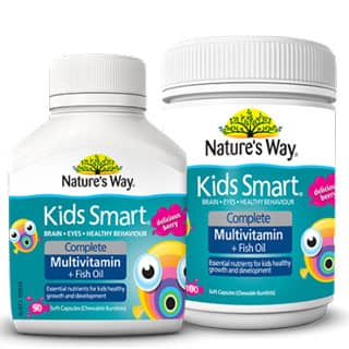 Giới thiệu sản phẩm Nature Way Kids Smart complete Multivitamin & Fish Oil