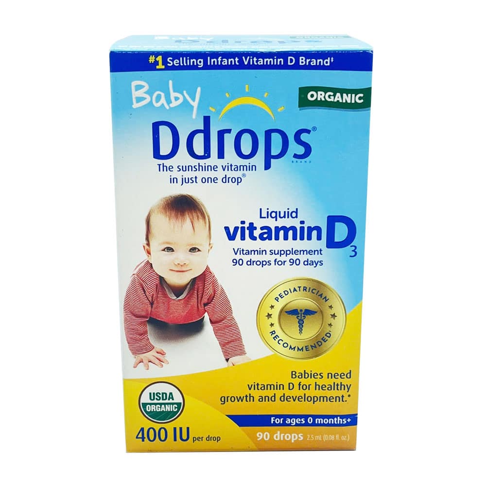 Bổ sung Vitamin D cho trẻ sơ sinh Baby Ddrops Vitamin D3 400IU 90 giọt 1 Bổ sung Vitamin D cho trẻ sơ sinh Baby Ddrops Vitamin D3 400IU 90 giọt