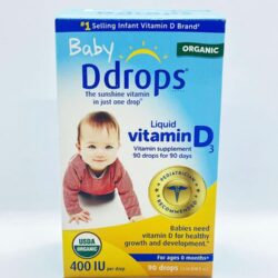 Bổ sung Vitamin D cho trẻ sơ sinh Baby Ddrops Vitamin D3 400IU 90 giọt 7 thuoc bo sung vitamin d cho tre so sinh baby ddrops vitamin d3 400iu cua my 131025 ka