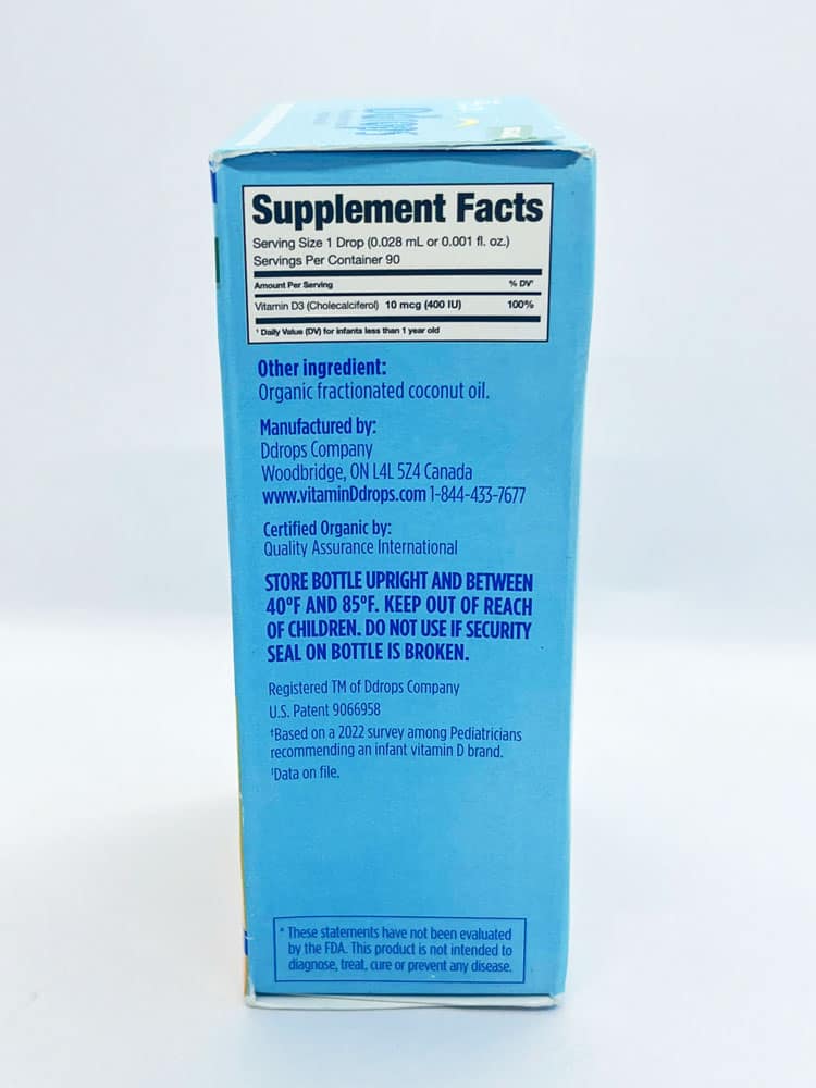Bổ sung Vitamin D cho trẻ sơ sinh Baby Ddrops Vitamin D3 400IU 90 giọt 4 Bổ sung Vitamin D cho trẻ sơ sinh Baby Ddrops Vitamin D3 400IU 90 giọt - Ảnh 4
