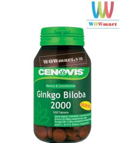 Viên uống bổ não tăng cường trí nhớ Cenovis Ginkgo Biloba 2000mg 100 viên