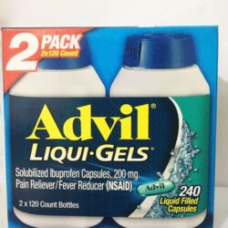 Viên giảm đau hạ sốt Advil Liqui-Gels 200mg 240 Liquid Capsules 5 vien uong giam nhanh cac con dau advil liqui gels 240 vien 050924 ka