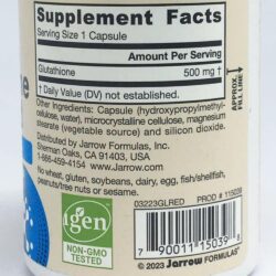 Viên uống trắng da nội sinh Jarrow Glutathione Reduced 500mg 60 viên 19 vien uong chong oxy hoa jarrow glutathione reduced 500mg 60 vien 020725 ki