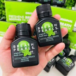Viên uống thơm miệng Breath Pearls Freshens Breath Soothes The Stomach 50 viên 14 vien uong thom mieng breath pearls freshens breath soothes the stomach 50 vien kne