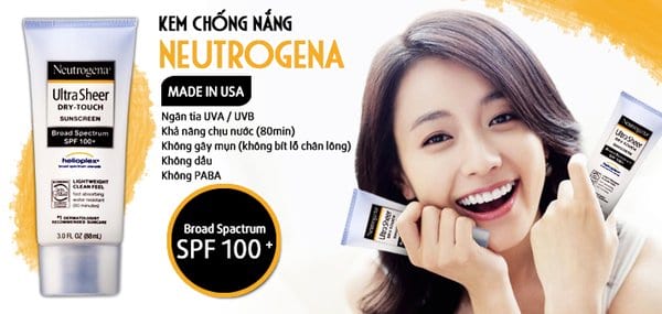 Kem chống nắng Neutrogena Ultra Sheer Dry Touch Sunscreen SPF100+ 88ml