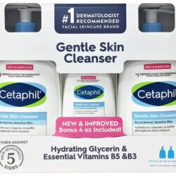 Bộ sản phẩm sữa rửa mặt Cetaphil Gentle Skin Cleanser 591ml x2 + 118ml 10 bo san pham sua rua mat cetaphil gentle skin cleanser knh