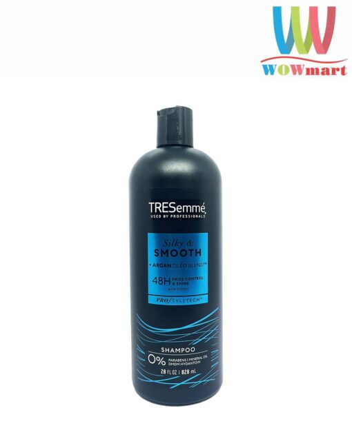 Dầu gội dành cho tóc khô và dễ gãy TRESemme Smooth Silky Shampoo 828ml