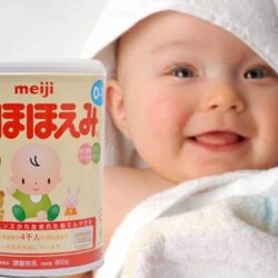 Sữa bột Meiji số 0 (từ 0 - 12 tháng) nhập khẩu nguyên hộp từ Nhật Bản 6 meiji so 0 02