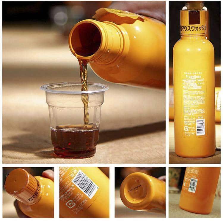 Nước súc miệng Propolinse Nhật Bản 600ml 10 propolinse vang