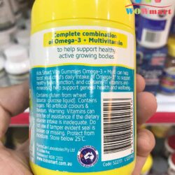 Kẹo bổ đa Vitamin+Omega Kids Smart Vita Gummies Omega 3 Multi 50 Gummies 7 keo nature way kids smart vita gummies omega 3 multi 50 vien 3
