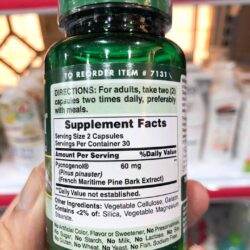 Chong oxy hoa tu nhua cay thong do Puritans Pride Pycnogenol 30 mg 60 vien 6321