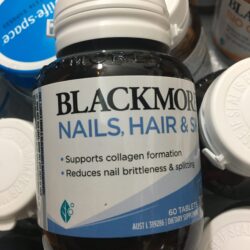 Viên uống làm đẹp da móng tóc Blackmores Nail Hair Skin 60 viên 6 MẨU MỚI