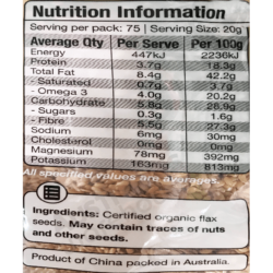 Hạt lanh Absolute Organic Flax seeds 1.5kg 7 absolute organic flax seeds 9