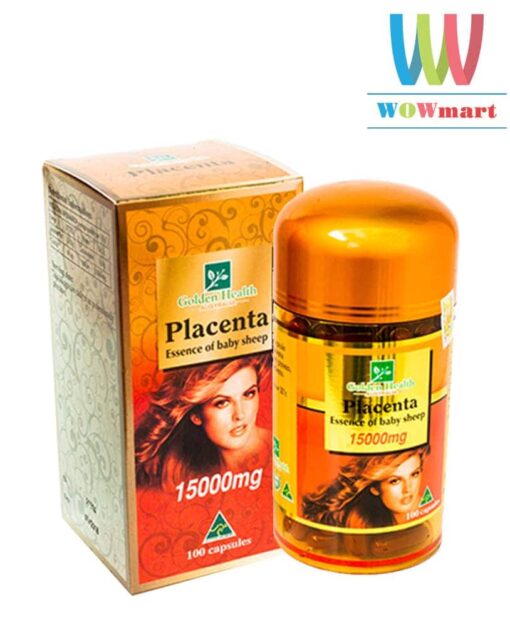 Viên uống Nhau Thai Cừu Golden Health Placenta 15000mg 100 viên