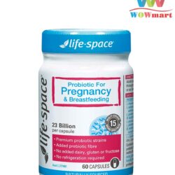 Men vi sinh ngừa táo bón cho bà bầu Life Space Probiotic for Pregnancy & Breastfeeding 60 viên
