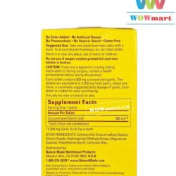 nature made garlic 1250mg 100v supplement