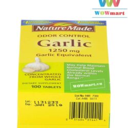 nature made garlic 1250mg nam