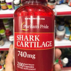 Sụn vi cá mập Puritan's Pride Shark Cartilage 740mg 200 viên 5 puritans pride shark cartilage 740mg 200 vien 1463