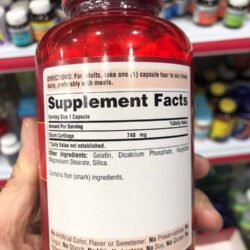 Sụn vi cá mập Puritan's Pride Shark Cartilage 740mg 200 viên 6 puritans pride shark cartilage 740mg 200 vien 1464