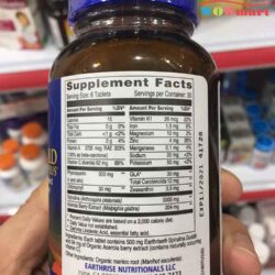Tảo mặt trời cao cấp Earthrise Spirulina Gold Plus 500mg 180 viên 6 tao mat troi spirulina gold plus 500mg 180v 2