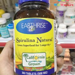 Tảo mặt trời tự nhiên Earthrise Spirulina Natural 500mg 360 viên 5 tao-mat-troi-tu-nhien-earthrise-spirulina-natural-500mg-360-vien-1