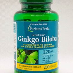 Viên uống bổ não Puritan’s Pride Ginkgo Biloba 120mg 200 viên 6 thuoc bo nao puritans pride ginkgo biloba 120mg 200 vien kne