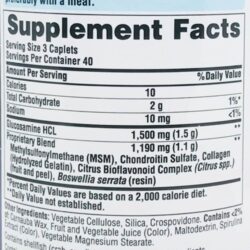 Viên uống bổ khớp Puritan's Pride Glucosamine Chondroitin MSM 120 viên 11 thuoc bo xuong khop puritans pride glucosamine chondroitin msm 120 vien kf