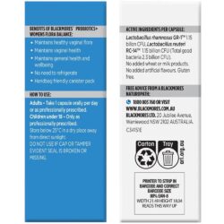 Viên uống phục hồi hệ vi sinh "cô bé" Blackmores Probiotics+ Womens Flora Balance 30 viên 6 thuoc phuc hoi vi sinh dao blackmores probiotics womens flora balance 30 vien knwc