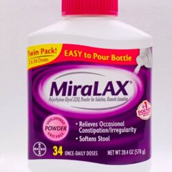 Hỗ trợ nhuận tràng, giảm táo bón MiraLAX Powder Laxative 34 liều lượng (578g) 8 thuoc tri tao bon miralax powder laxative 34 lieu luong kna