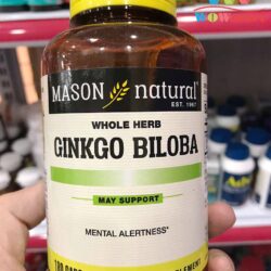 Viên uống bổ não Mason Ginkgo Biloba Mental Alertness 500mg 180 viên 6 vien uong bo nao mason ginkgo biloba mental alertness 500mg 180 vien 1