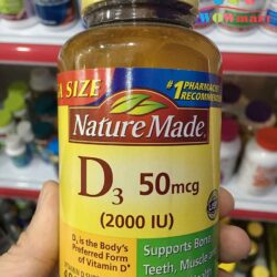 Viên uống bổ sung Vitamin D3 Nature Made Vitamin D3 2000IU 400 viên 5 vien uong bo sung vitamin d3 tu nature made vitamin d3 2000iu 400 vien 1