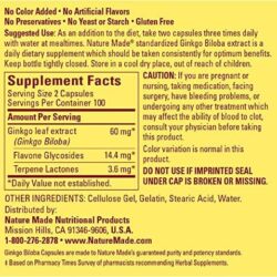 Viên bổ não Nature Made Ginkgo Biloba 30mg 200 viên 4 vien uong tang cuong tri nho nature made ginkgo biloba 30mg 200 vien ka