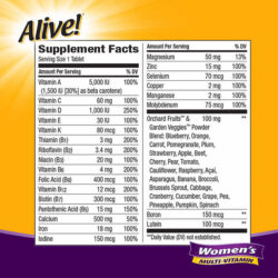 Bổ sung Vitamin cho phụ nữ Alive! Women's Multivitamin 200 viên 9 Alive Womens Multi Vitamin 200 Tablets 2