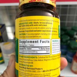 Viên bổ sung sắt Nature Made Iron 65mg 365 viên 7 Nature made iron 365v 2019 2
