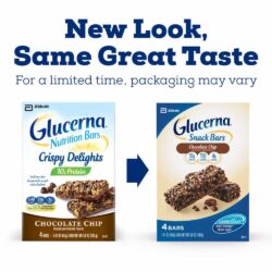 Bánh kiêng đường Glucerna Snack Bars Chocolate Chip 4 bịch 11 Bánh socola đậu phộng Glucerna Snack Bars Chocolate Chip 4 bịch