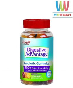 Kẹo dẻo hỗ trợ hệ tiêu hóa cho trẻ Schiff Digestive Advantage Probiotic 120 viên
