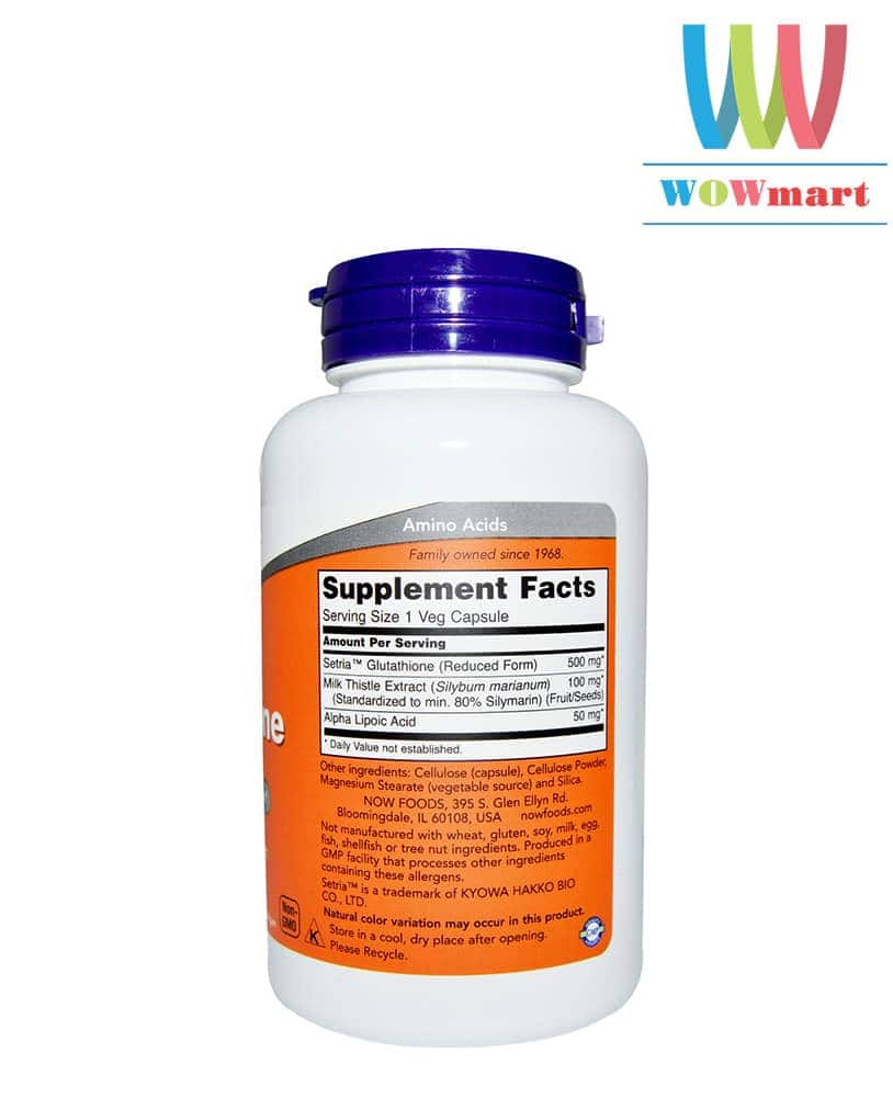 now glutathione 500mg 60v sup