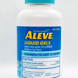 Viên uống Aleve Pain Reliever Naproxen Sodium 220mg 160 Liquid Gels 7 thuoc giam cac con dau nhuc nhanh aleve pain reliever 160 vien knc