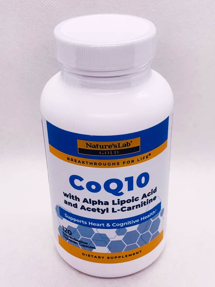 Nature's Lab CoQ10 200 mg + Alpha Lipoic Acid + Acetyl L-Carnitine, 120  Vegetarian Capsules