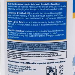 Hỗ trợ tim mạch Nature's Lab CoQ10 + Alpha Lipoic Acid + Acetyl L-Carnitine HCl 120 viên 15 thuoc ho tro tim mach natures lab coq10 alpha lipoic acid acetyl l carnitine hcl 120 vien 5923 kg